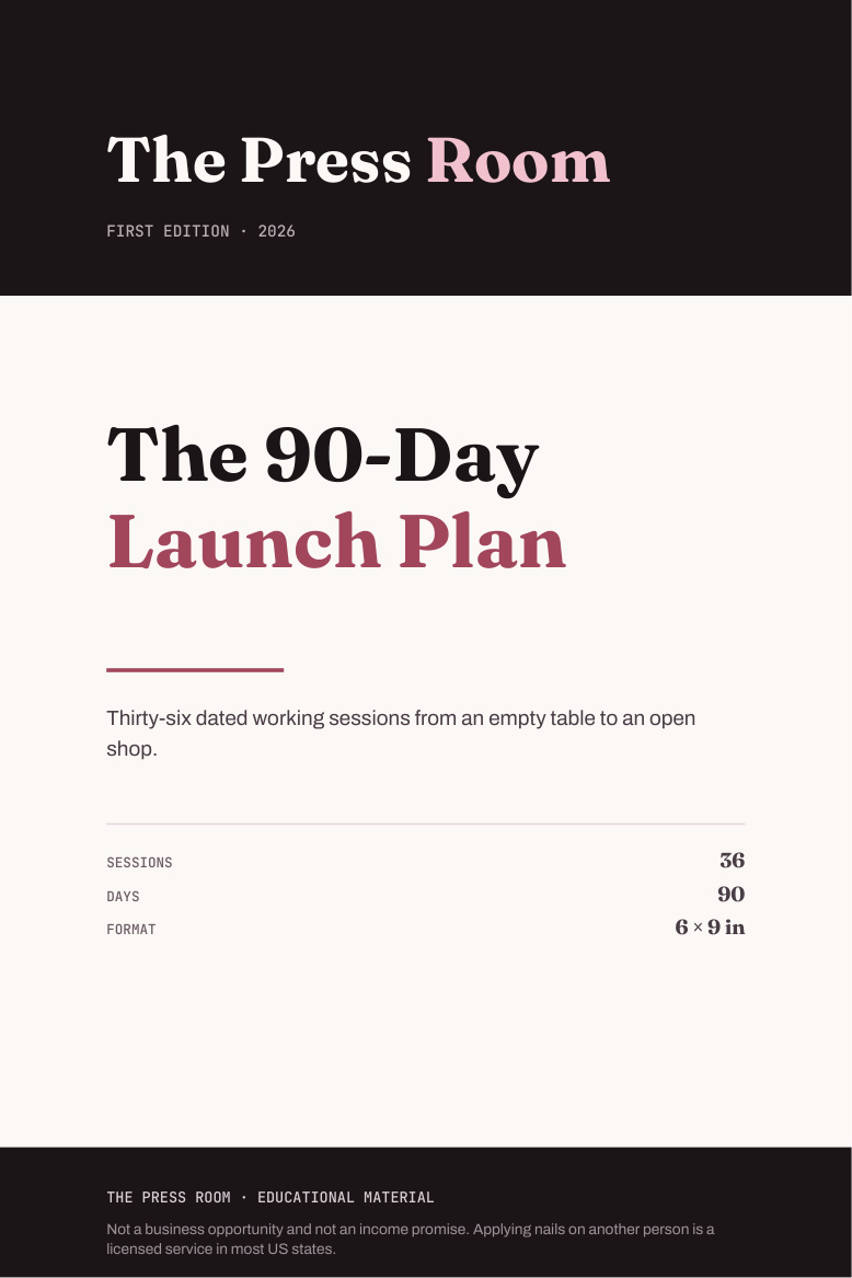 Actual PDF cover of The 90-Day Launch Plan